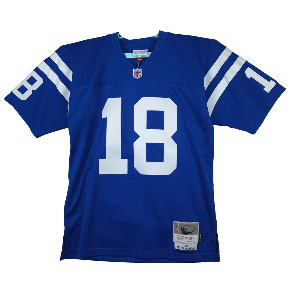 Peyton Manning Indianapolis Colts Mitchell & Ness NFL Medium Jersey 1998 #18 NWT